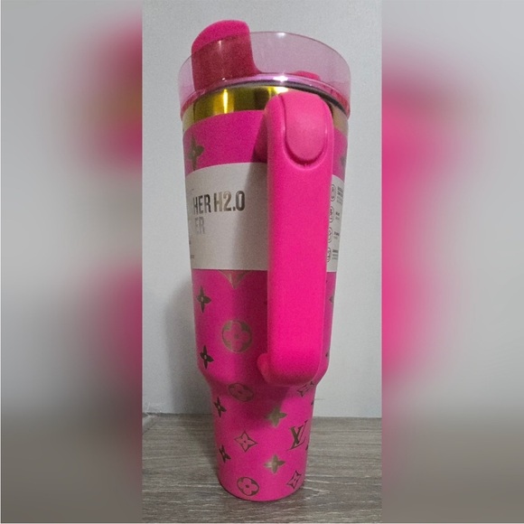 Stanley 40oz Tumbler With Geometric Flower Designs New - Picture 3 of 5